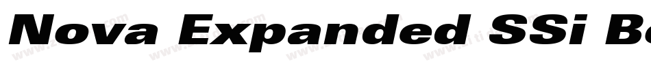 Nova Expanded SSi Bold Expanded Italic字体转换